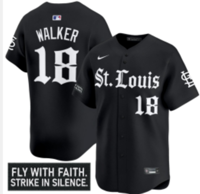 Men 2026 St.Louis Cardinals #18 Walker black Nike MLB Jersey 0815001->minnesota twins->MLB Jersey